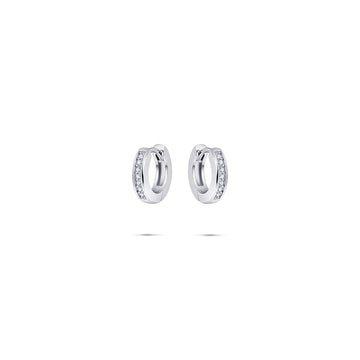 Gisser - Silver Hoop Earrings 15mm