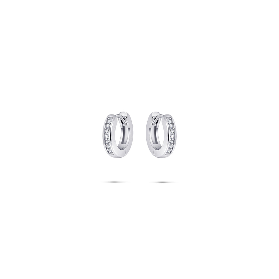 Gisser - Silver Hoop Earrings 15mm