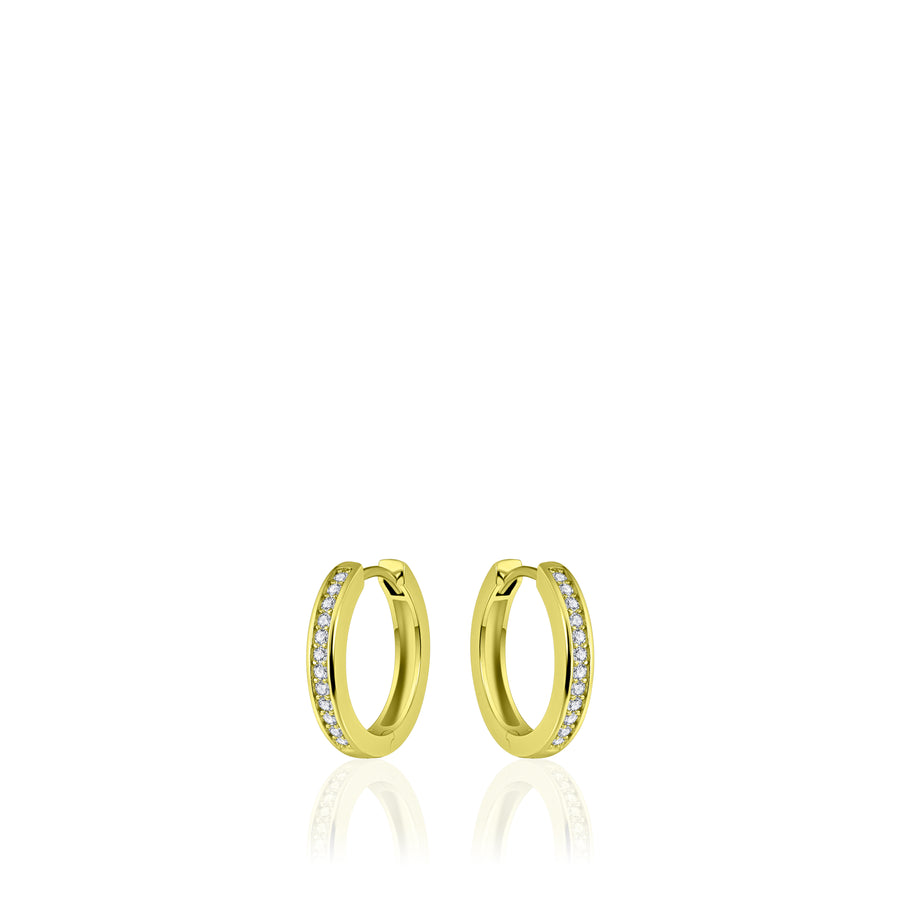 Gisser - Gold Plated Hoop Earrings 20mm