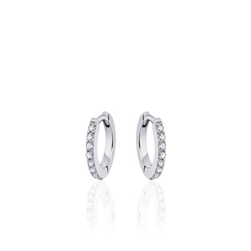 Gisser - Silver Hoop Earrings 13.5mm