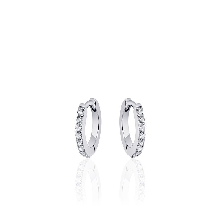 Gisser - Silver Hoop Earrings 13.5mm