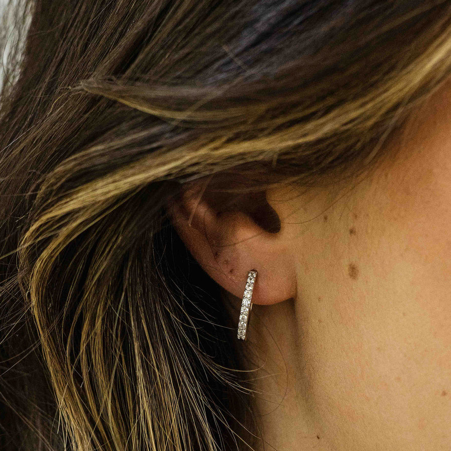 Gisser - Silver Hoop Earrings 18mm