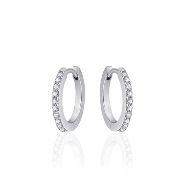Gisser - Silver Hoop Earrings 18mm