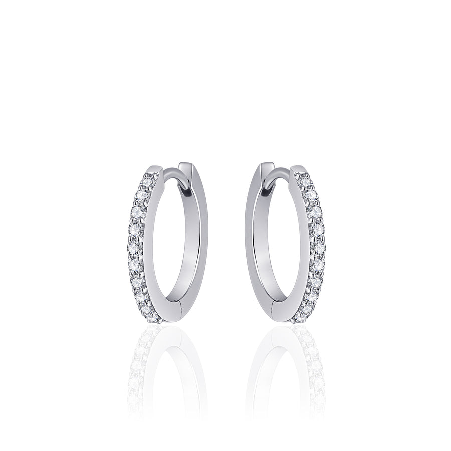 Gisser - Silver Hoop Earrings 18mm