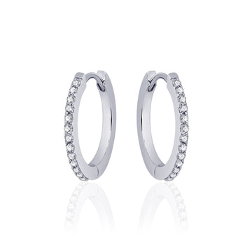 Gisser - Silver Hoop Earrings 22mm
