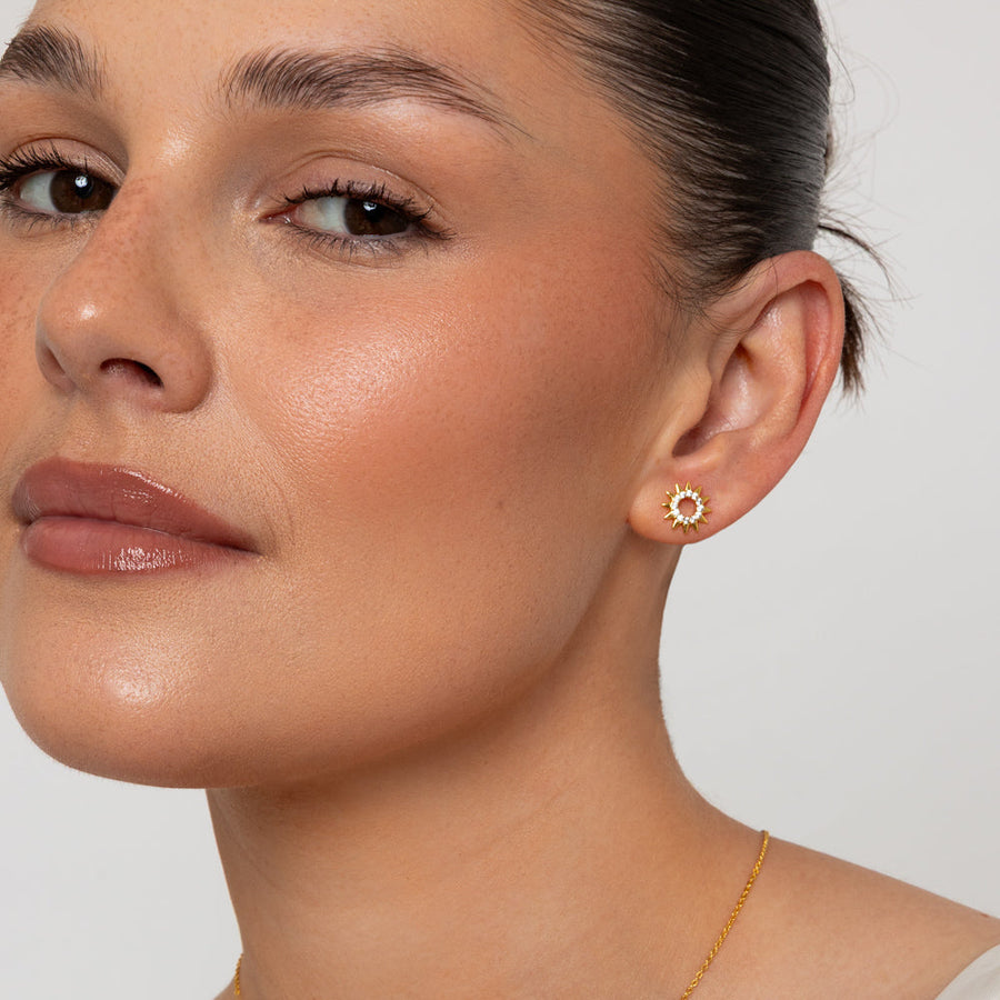 Knight & Day - The Pink Box Sunburst Earrings