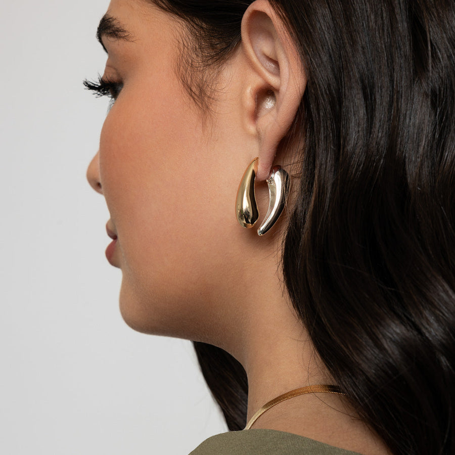 Knight & Day - Mixed Metal Earrings