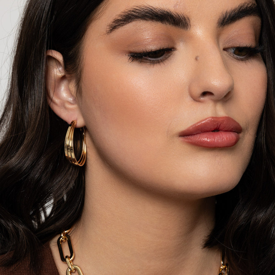 Knight & Day - Amalia Gold Hoops