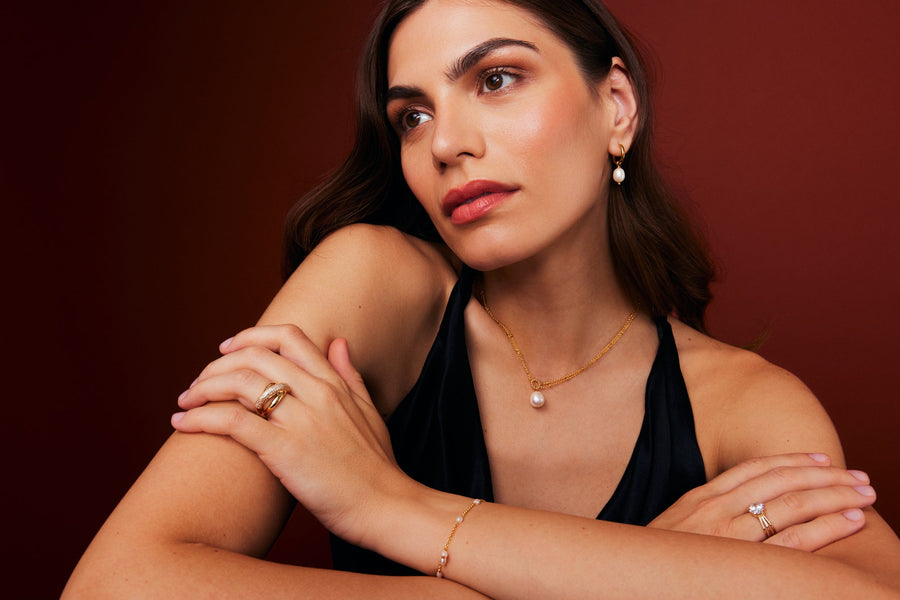 Knight & Day - The Pink Box Pearl Bracelet