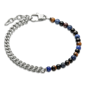 Unique & Co - Gents Bead & Chain Bracelet