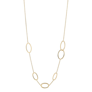 9ct Gold Oval Chain Necklace