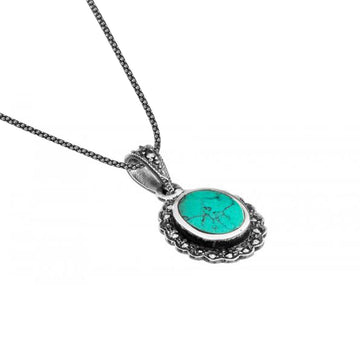 Marcasite Turquoise Pendant