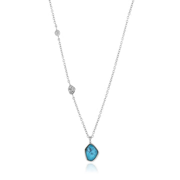Ania Haie - Silver Turquoise Pendant Necklace