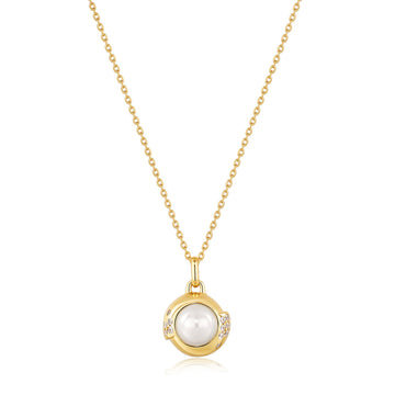 Ania Haie - Gold Pearl Sphere Pendant Necklace