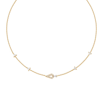 Ania Haie - Gold Geometric Satellite Necklace
