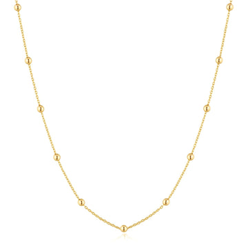 Ania Haie - Gold Bobble Long Chain Necklace