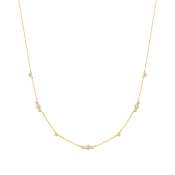 Ania Haie - Gold Sparkling Bezel Cubic Zirconia Station Necklace