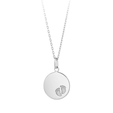 Sterling Silver Baby Feet Pendant