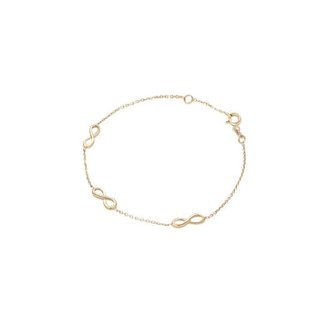 9ct Gold Infinity Bracelet