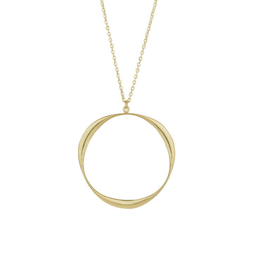 9ct Gold Circle Necklet