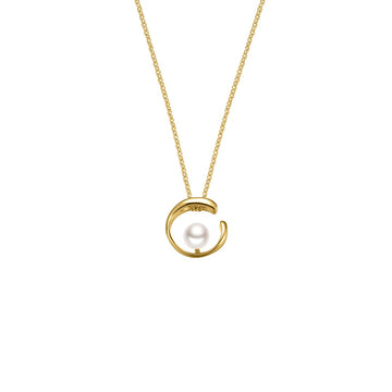 Nana Kay - Pearl Open Circle Necklace