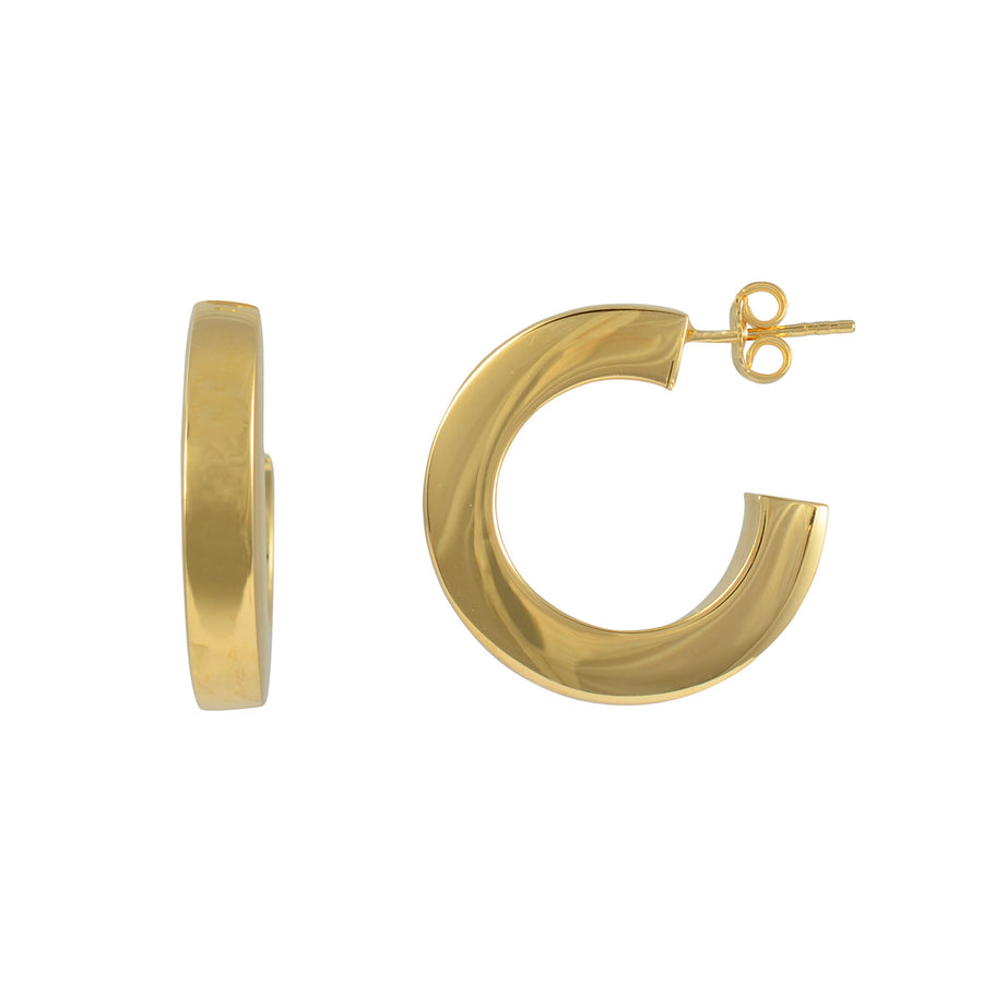 Fraboso - Chunky Hoop Earrings Yellow