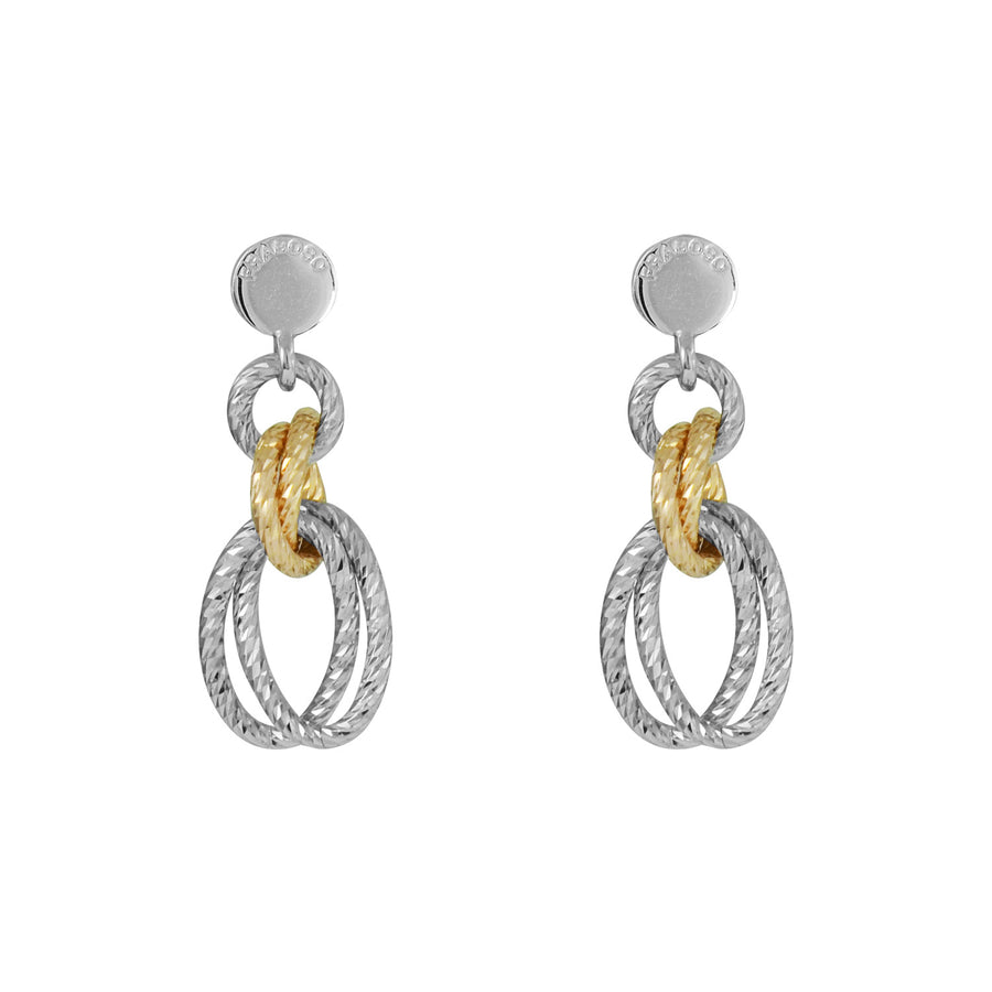 Fraboso - Oval Drop Earrings Yellow