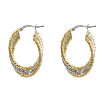 Fraboso - Multi Strand Oval Earrings Yellow