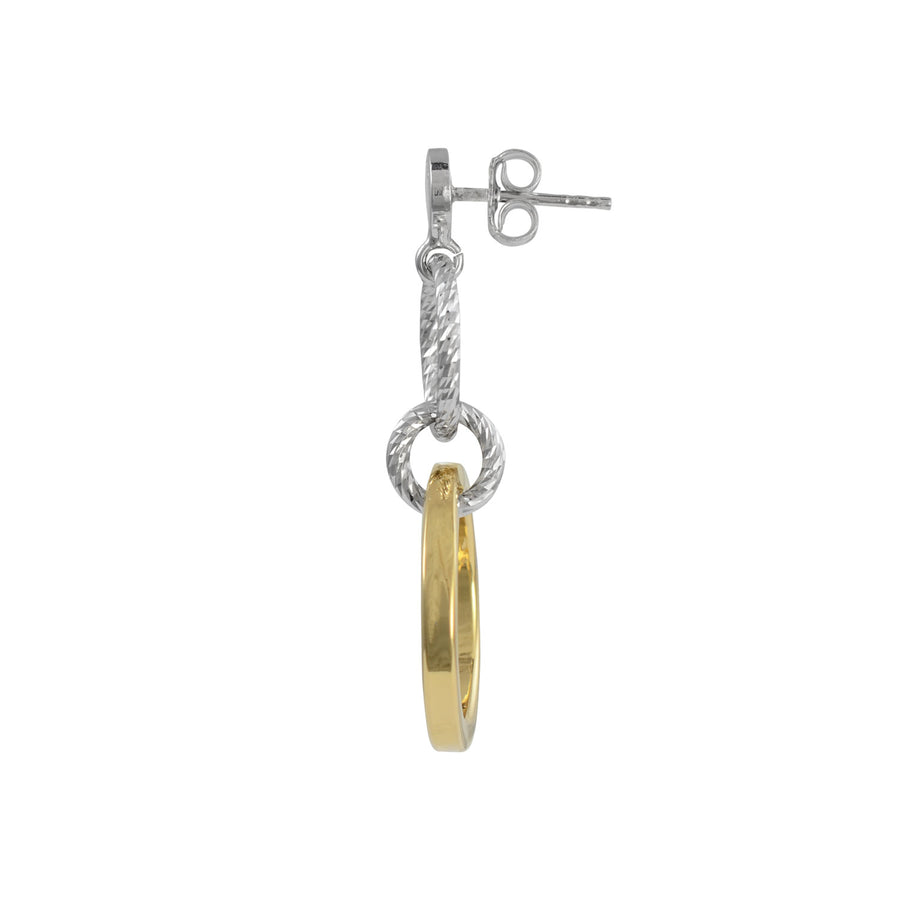 Fraboso - Circle Drop Earrings Yellow