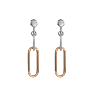 Fraboso - Lozenge Drop Earrings Rose