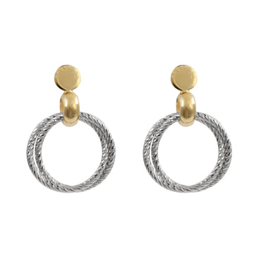 Fraboso - Circle Drop Earrings Yellow