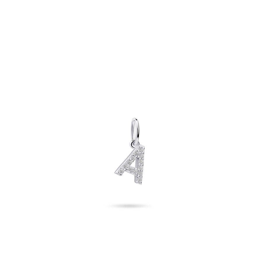 Gisser - Silver A Initial Pendant
