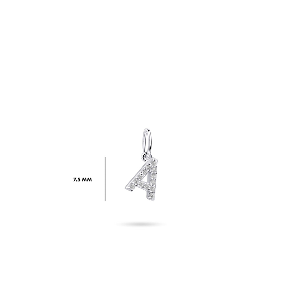 Gisser - Silver A Initial Pendant