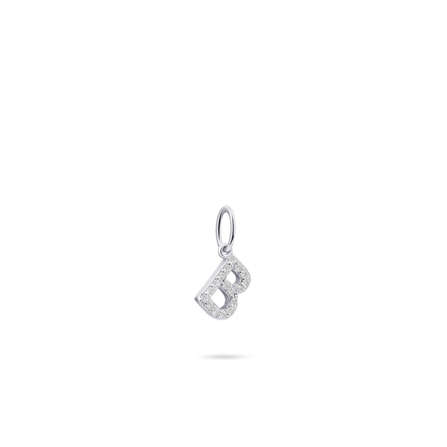 Gisser - Silver B Initial Pendant