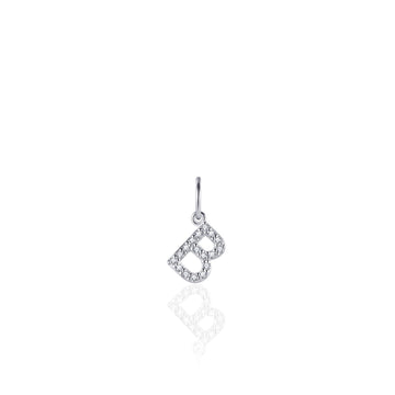 Gisser - Silver B Initial Pendant