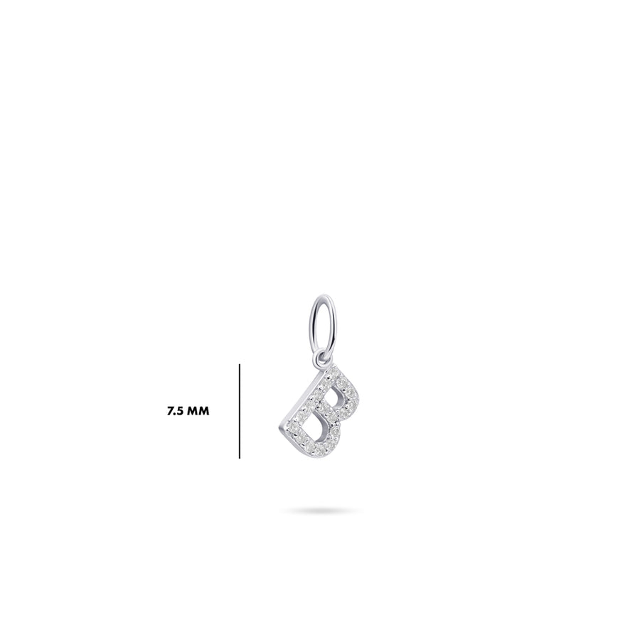 Gisser - Silver B Initial Pendant