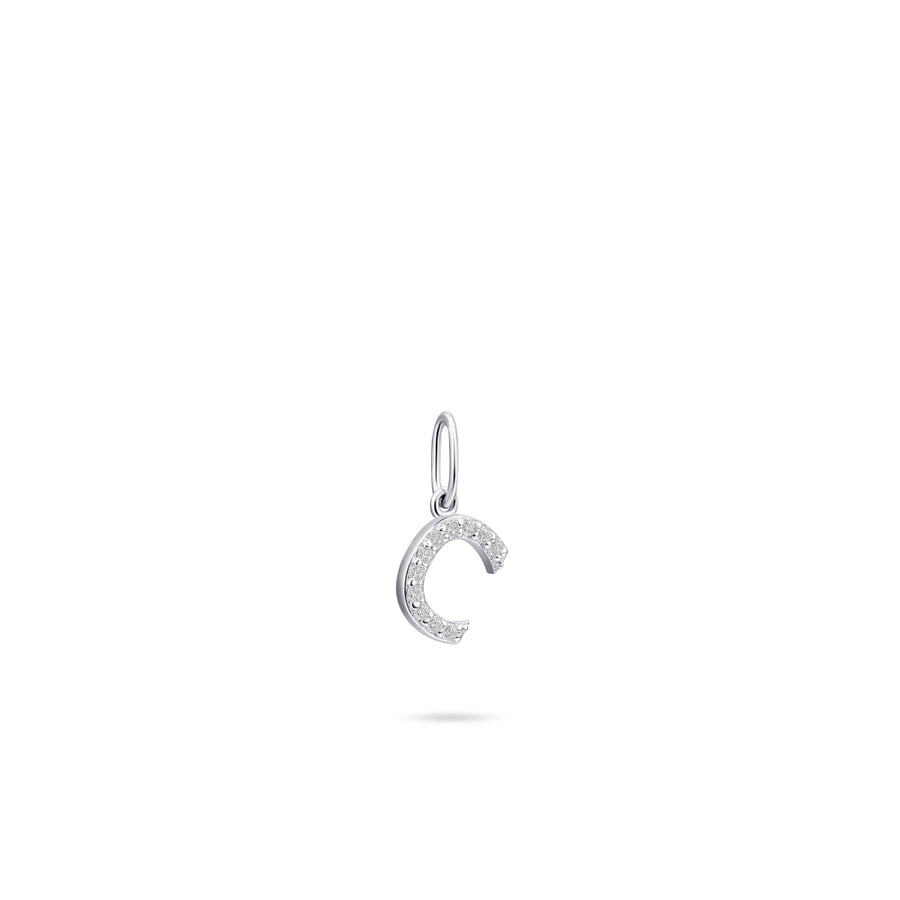 Gisser - Silver C Initial Pendant