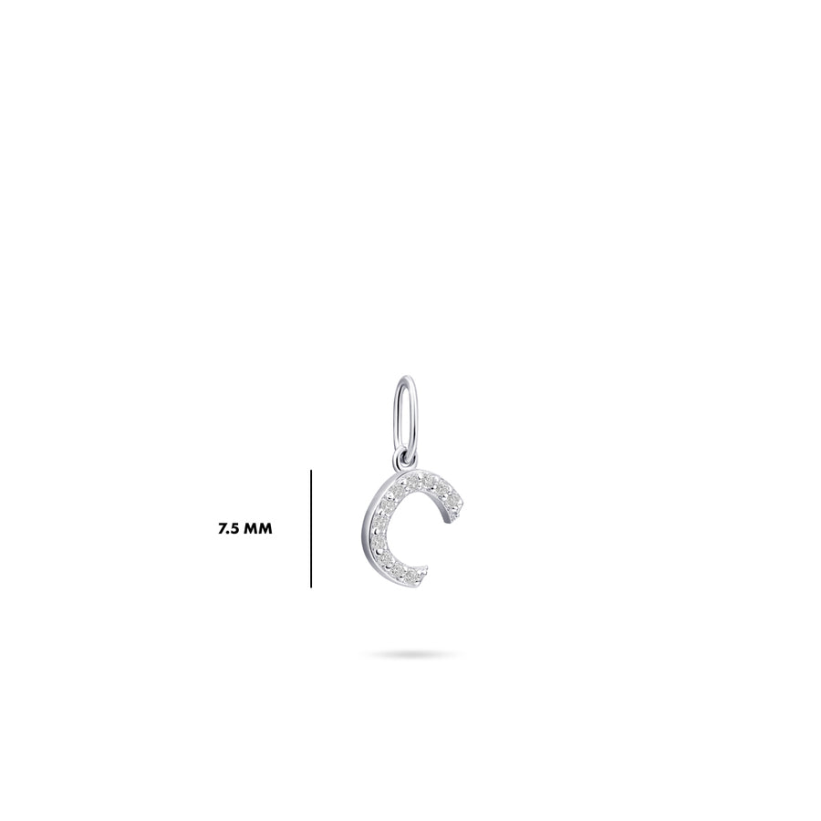 Gisser - Silver C Initial Pendant