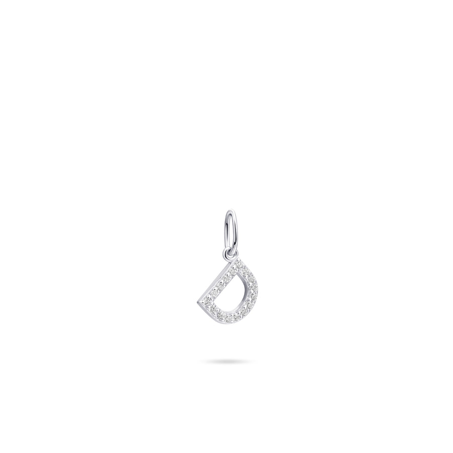 Gisser - Silver D Initial Pendant