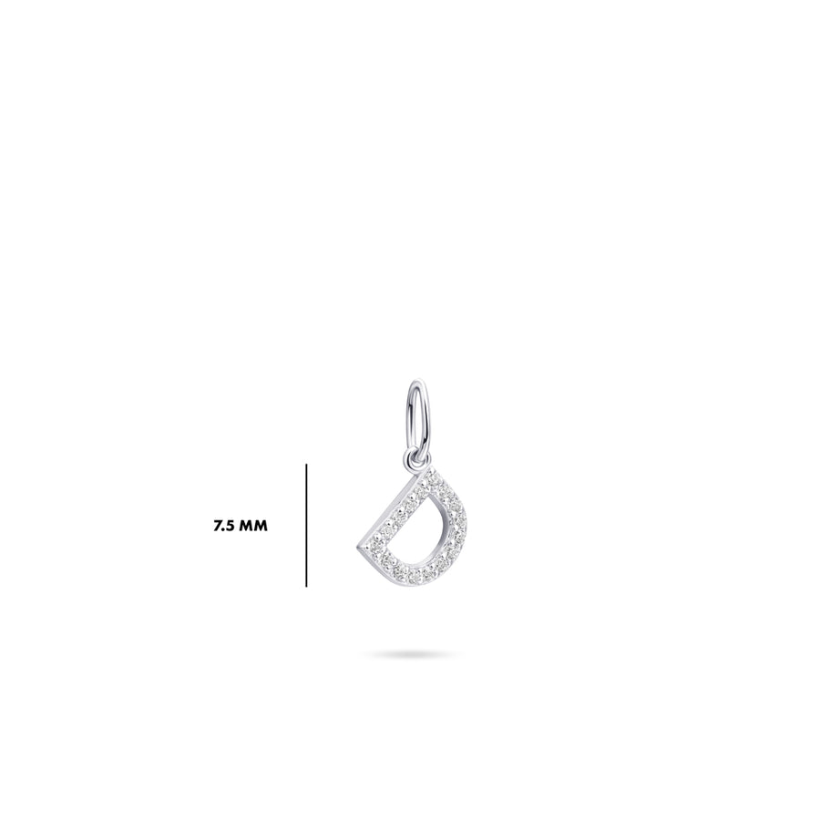 Gisser - Silver D Initial Pendant