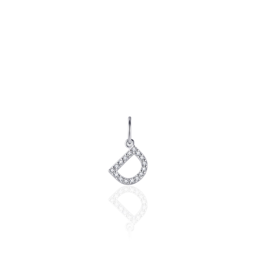 Gisser - Silver D Initial Pendant