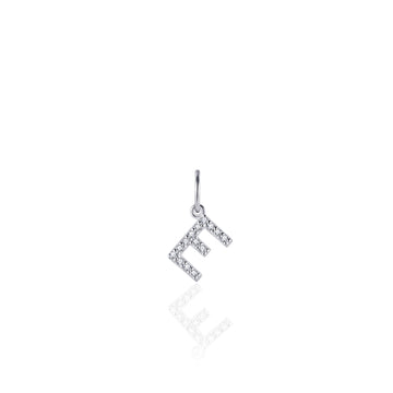 Gisser - Silver E Initial Pendant