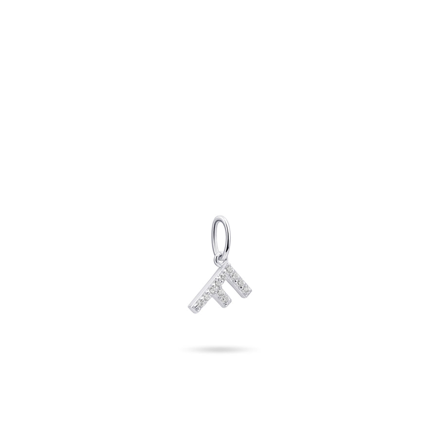 Gisser - Silver F Initial Pendant