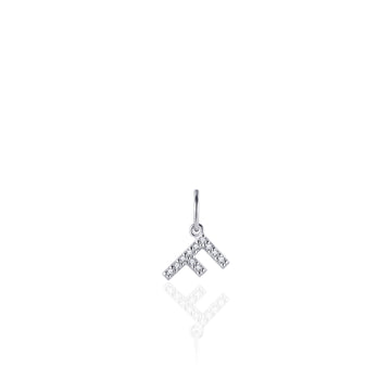 Gisser - Silver F Initial Pendant