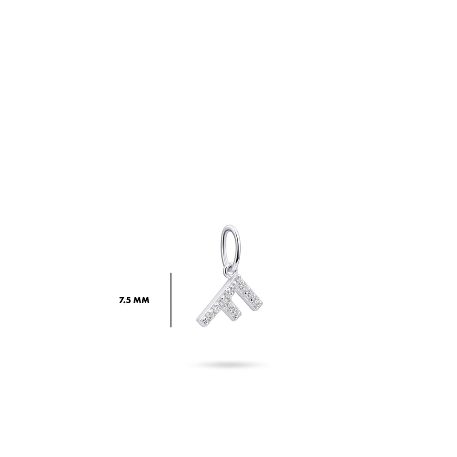 Gisser - Silver F Initial Pendant