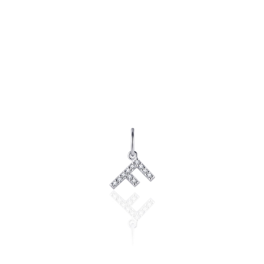 Gisser - Silver F Initial Pendant