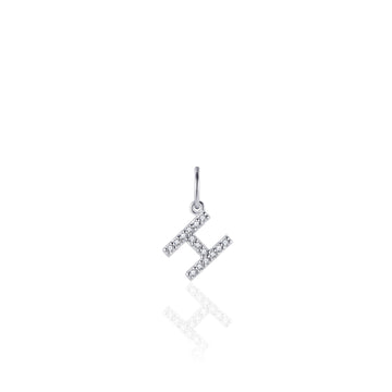 Gisser - Silver H Initial Pendant