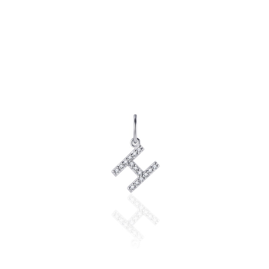 Gisser - Silver H Initial Pendant