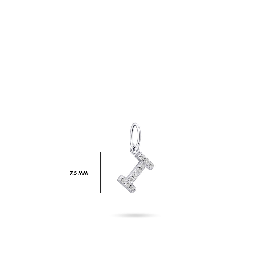 Gisser - Silver I Initial Pendant