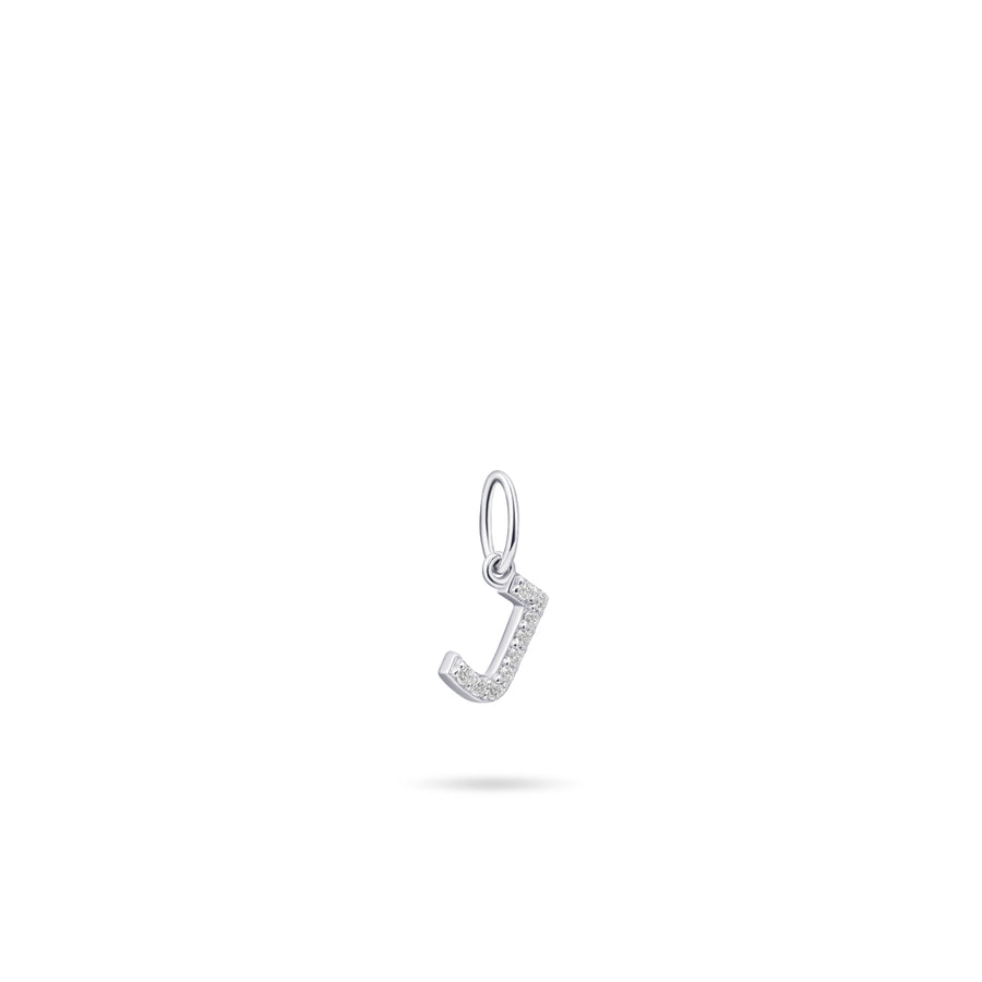 Gisser - Silver J Initial Pendant